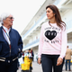 Bernie Ecclestone alongside wife Fabiana Flosi, daughter of the kidnapped Aparecida Schunk, at Austin’s Circuit of The Americas in October 2013. Photo credit: Paul Gilham/Getty Images